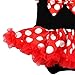 HIHCBF Baby Girls 1st Christmas Outfit Minnie Costume Princess Birthday Romper Tutu Dress w/Headband Shoes