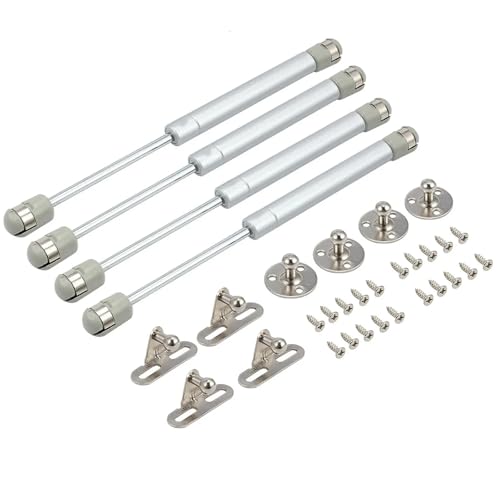 Image of 40N Gas Struts Cabinet Door Lift Support Silver Pack of 4