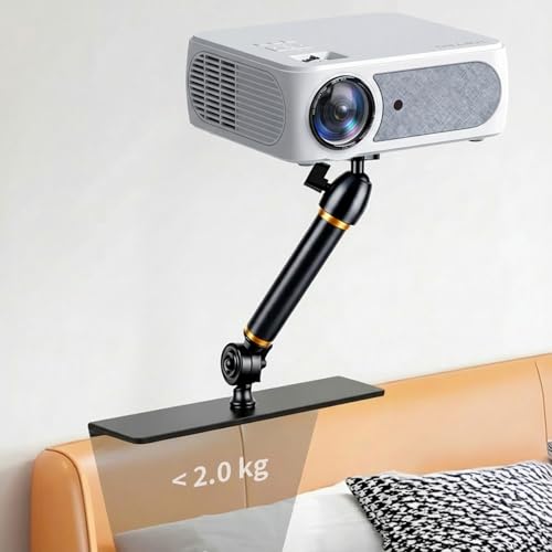 Soporte para proyector para cama y sofá - Longitud fija 20 cm, diseño oculto, compatible con proyectores del 99%, XGIMI, Nebula, Vankyo, Epson