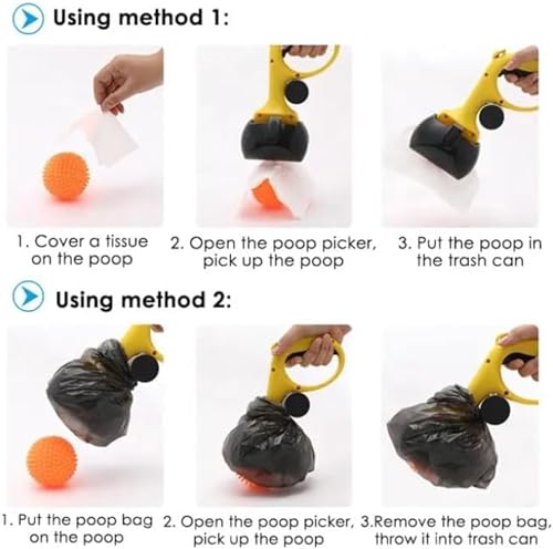 Dog and Puppy Pooper Scooper Large 44cm Convenient Long Handle Dispenser with 5-Rolls 150Pieces Poop Waste Bag Bundle for Waste Cleanup Waste Bag Easy to Clean Portable Heavy Duty Plastic Safety Guard Dog and Puppy Pooper Scooper Large 44cm Convenient Long Handle Dispenser with 5-Rolls 150Pieces Poop Waste Bag Bundle for Waste Cleanup Waste Bag Easy to Clean Portable Heavy Duty Plastic Safety Guard