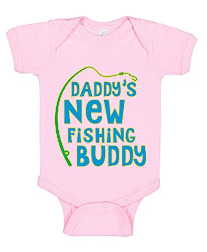 Image of Wild Bobby Daddys New Fishing Buddy Future Fisherman Fishing Baby Creeper Boys Girls Infant Bodysuit