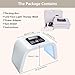 Led-Face-Tool，LED Light Therapy Facial Mask，7 in 1 Beauty Equipment for Skin Care at Home