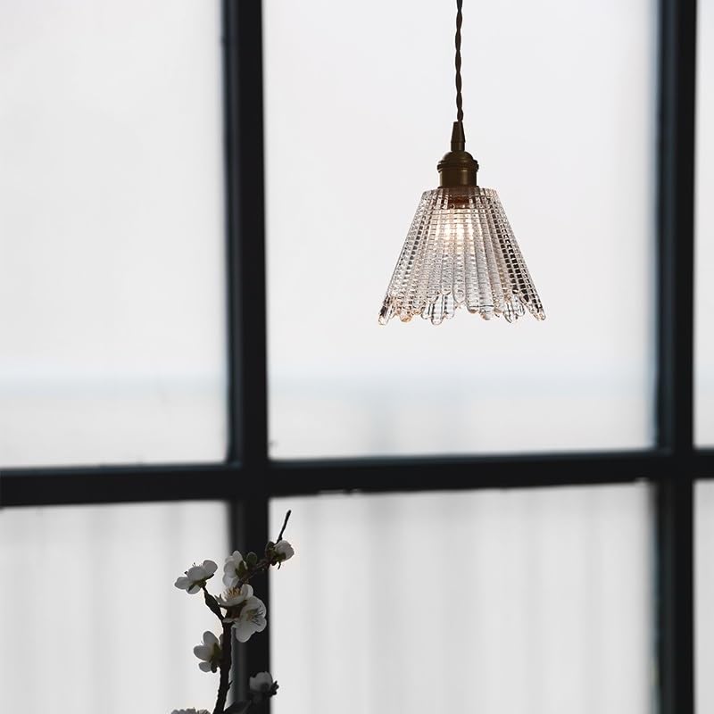 Suspension LED en verre clair haut de gamme luminaire suspendu minimaliste style loft