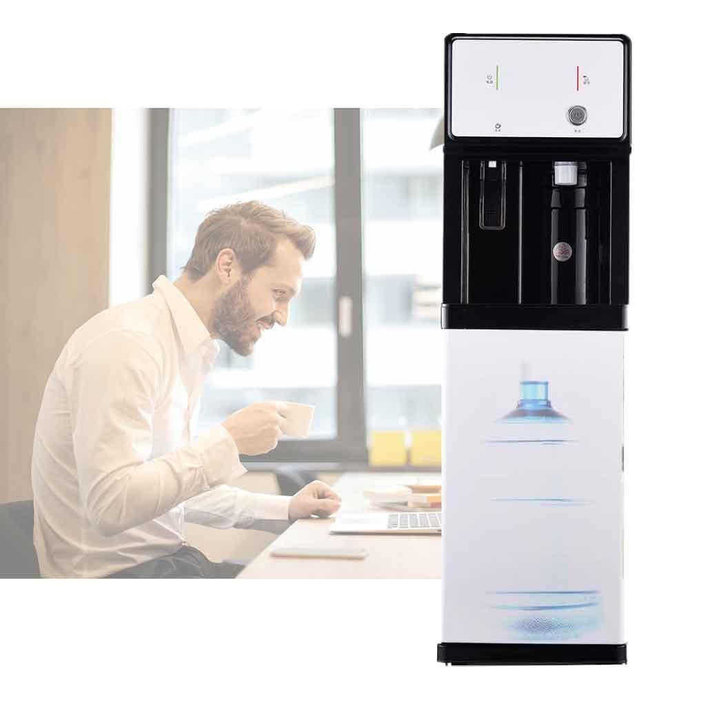 ITOSUI Bottom Loading Water Cooler Dispenser Hot Cold & Cool Water Dispenser for 3 or 5 Gallon Bottles, Empty Bottle Indicator, Child Safety Lock, Ideal for Office, Home, Living Room