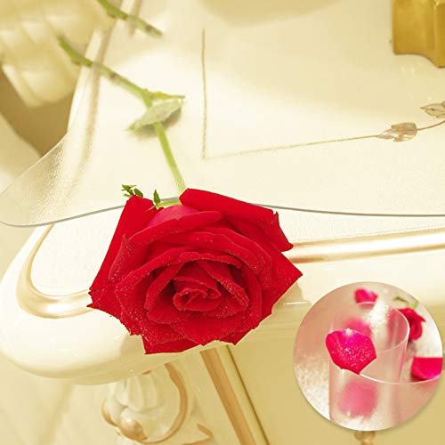 Nappe transparente imperméable vinyle épais protecteur table bois facile à nettoyer - 3