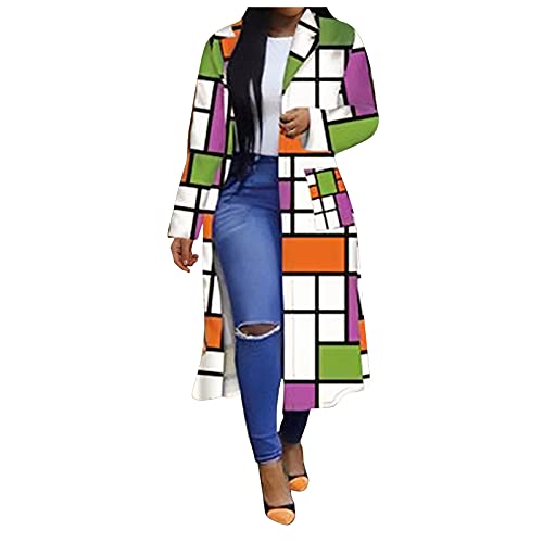 Blazer and Pants Set Women Navy Blue Blazer Graffiti Print Lapel Long Sleeves Trend Navy Blue Blazer for Women Blazer Women Work Jackets for Women Office