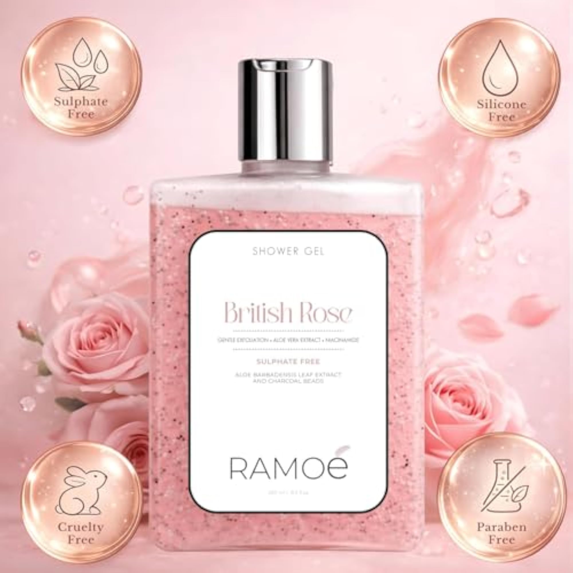 Ramoé British Rose Shower Gel Body Wash