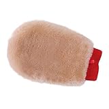 OKAYDA Natural Lambskin Wool Car Wash Mitt Extra Large Size Scratch-Free Sheepskin Wash Mitt