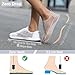Nursgram Women's Wide Toe Box Shoes Zero Drop Non Slip Extra Wide Width Fashion Sneakers Ultra Light Breathable Walking Shoes Casual Sneakers for Travel Work Trainers 8823 White 40