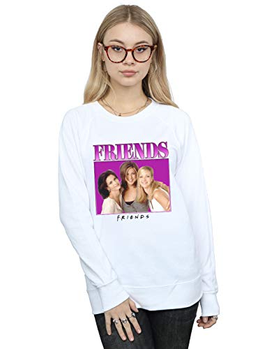 Absolute Cult Friends Women's Monica Rachel Phoebe Homage Sweatshirt White Medium