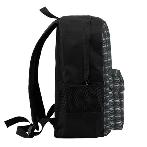 Mochila para adulto con estampado de calavera resistente al agua miniatura 5