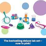 Learning Resources Primary Science Lab Set Pink, 22 Pieces, Ages 3+, Science Kits, Experiments for Kids, STEM Toys, Sensory Tube