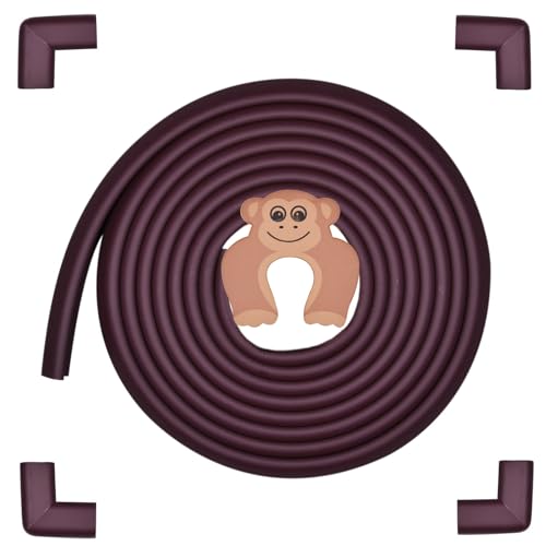 Image of Baby Proofing Edge and Corner Guards, Safety Furniture Bumper with 3M Double-Sided Tape, Child Corner Protector for Fireplace, Table, Stair, Cabinet, (Coffee)
