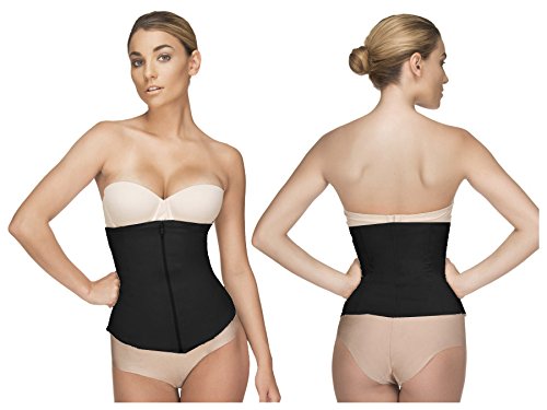 Vedette Womens Shapewear 403 Gigi Waist Cincher W/ Zipper (L (38), Black) #TOP2