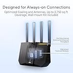 ASUS RT-BE92U BE9700 Tri-Band WiFi 7 Router, Supports New 320MHz Bandwidth & 4096-QAM, MLO, AI WAN Detection, AiMesh Support, Subscription-Free Network Security & Comprehensive VPN Features - Image 5