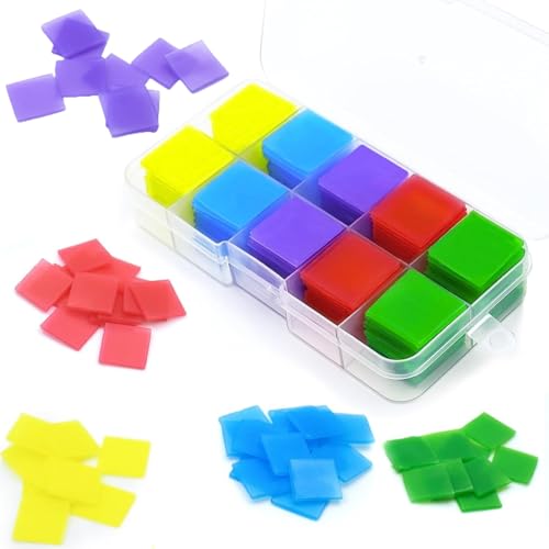 Cera de arcilla de pegamento para pintura de diamantes, 100 unidades, cuadrados de cera para pintura de diamantes, herramientas con caja de almacenamiento para arte de diamantes 5D, arte de uñas de