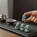 LWDUDE 4-in-1 Buddha Statue Set for Spiritual, Feng Shui, Zen and Indoor/Outdoor Decor - Cute Buddha Statue for Home, Aquarium and Asian Garden Decor. with Amulet