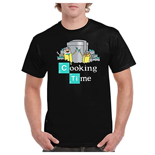 Camiseta de Hombre Hora de Aventuras Jake Finn Breaking Bad 007 L