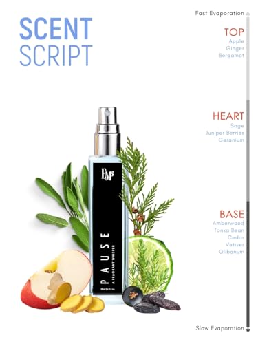 Image of EM5 Pause Perfume for Men | Aromatic Fresh Amber Fragrance | Eau De Parfum Spray | Luxury Gift for Him | 15 ml