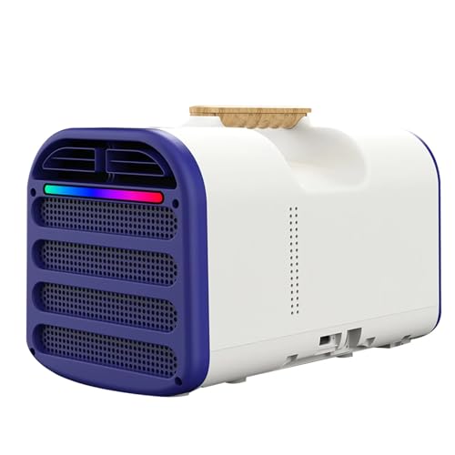 Aire Acondicionado portátil de 350 W, 4500 BTU de enfriamiento rápido,deshumidificador con Control Remoto, Control de Temperatura de 16-30 ℃, enfría Habitaciones de hasta 5-8 m²,for Dormitorio(White)