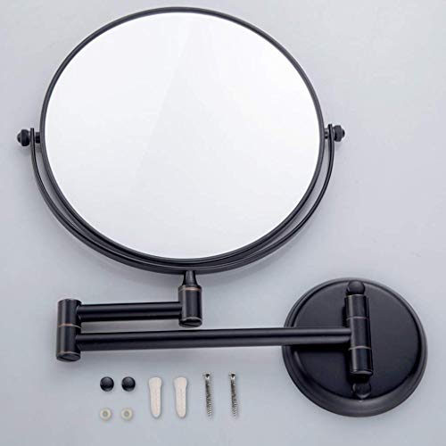 Miroir de maquillage mural 5X double face de 8 pouces pivotant à 360°