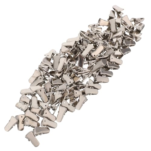 Pinces crocodiles métalliques pour bureau école camping et fixation de porte-badge