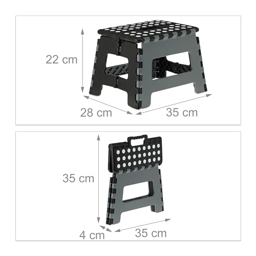 Tabouret pliant contre le manque de place petit escabeau 1 marche stable