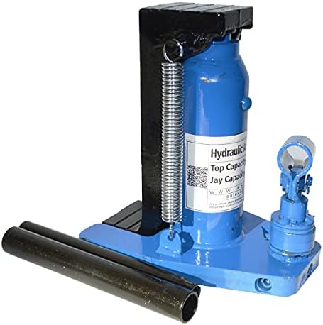 INTBUYING Hydraulic Jack Bottle Jack with Pump Handle Alloy Steell for Car Farm Truck Claw 2.5Ton Top 5Ton