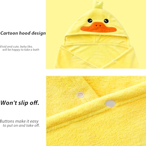 Ifarymes IFA3BAT7LOP05 Toddler Bath Towel Baby Towels With Hood 27.5 Inchx55 Inch Ultra Absorbent Soft Bathrobe Blanket Kids Shower Towel thumb #4