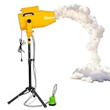 【Colocación segura y flexible】: Cuenta con un soporte telescópico estable para un ajuste de altura seguro y sencillo. La máquina de burbujas expulsa la espuma de manera eficiente sin derrames. El cabezal del cañón de espuma gira 180° hacia la izquierda/derecha y se inclina hacia arriba/abajo para un control direccional preciso y flexible.