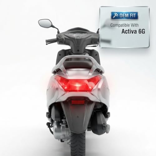 Image of Tail Light Lens Compatible for Honda Activa 6G | Rear Brake Tail Light Cover Lens | Replacement Tail Lamp Glass with Screws | High Clarity, Durable Red Lens
