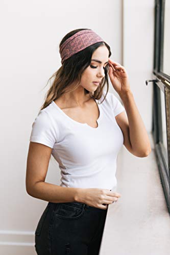 Image of Maven Thread Wide Workout Headbands for Women - Non-Slip Sweatbands for Gym, Running & Yoga