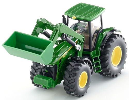 Contenuto: 1 siku 1982, Trattore John Deere con caricatore frontale, Scala 1:50, Materiale: Metallo/Plastica, Dimensioni: 15,8 x 5,7 x 6,9 cm, Peso: 0,184 kg, Colore: Verde, Linea: SIKU Farmer
