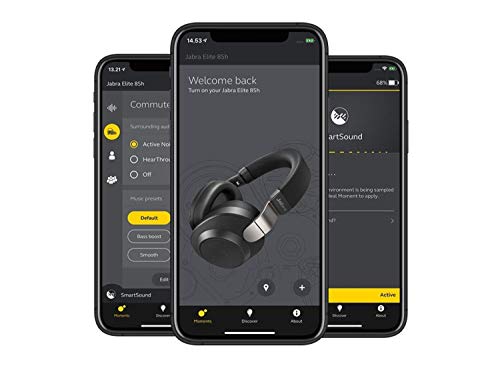 Jabra Elite 85h Amazon Edition - bezprzewodowe słuchawki na ucho z redukcją szumów i długą żywotnością baterii do rozmów i słuchania muzyki; Czarno-miedziane