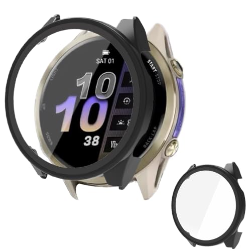 TOORQR For Garmin Forerunner 570�Ή� �P�[�X �K�[�~��Forerunner 570 42mm/47mm �g�E�H�b�`�P�[�X �����K���X ��̌^ �ϏՌ� PC�f�ޒ����^ ���h�~ �S�ʕی� �w��h�~ ��U�h�~ �����x �����ߗ��i4