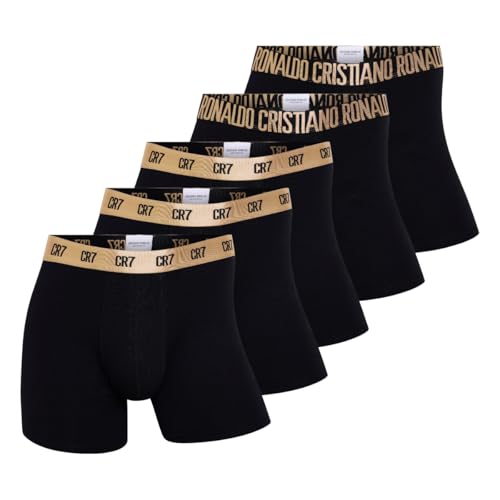 CR7 Mens 5-Pack Cotton Blend Boxer Briefs