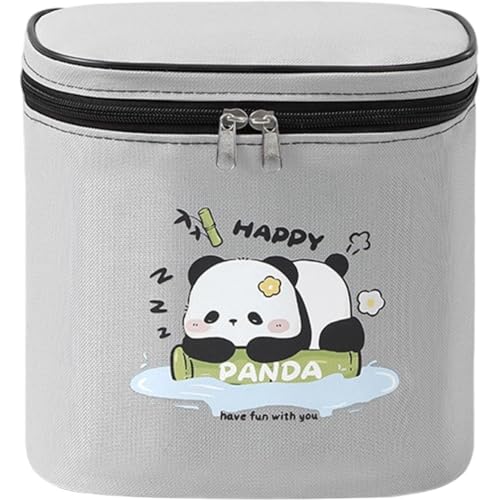 自転車カゴ 子供用 かわいい パンダ 自転車 前かご バスケット 大容量 撥水 簡単取り付け 21x21x14cm