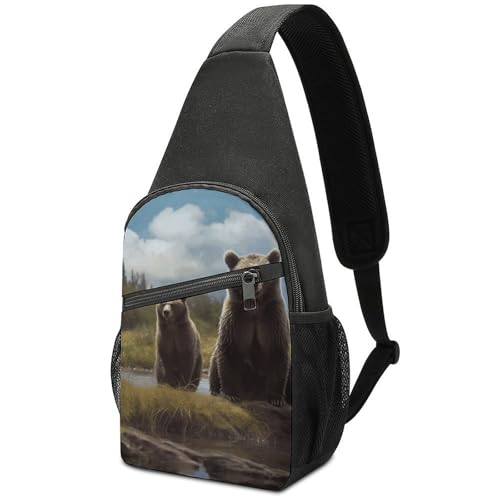 Bolso bandolera ligero de poliéster para senderismo miniatura 1
