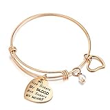 ivyAnan Jewellery Friendship Charm Bracelets Engraved Not Sisters by Blood But Sisters by Heart Cuff Bangle for Women Girls