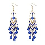 CherryGoddy Bohemian Exaggerated Fashion Beads Tassel Earrings(C3)