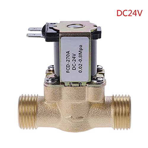 Électrovanne électrique en laiton 24V G1/2 pour chauffe-eau solaire