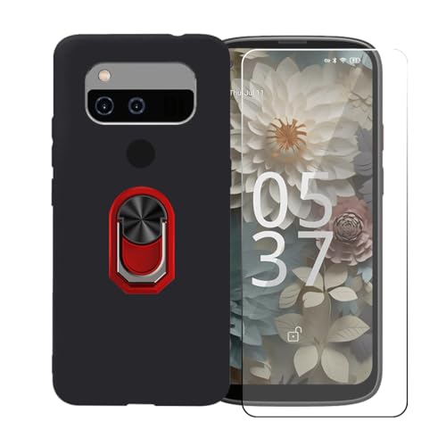 CongJiaLingXi �P�[�X �K�p �� Unihertz jelly 3 (5.05") �����O�T�|�[�g+ �����K���X�X�N���[���v���e�N�^�[�A�_��ȃV���R�[���V�F���o���p�[TPU�ی�J�o�[�������,��