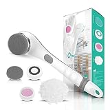 VOYOR Electric Body Brush Back Scrubber for Shower Rechargeable Exfoliating Bath Brush Powered Showe