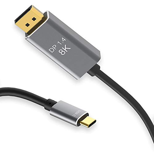 Image of Tobo USB C to DisplayPort Cable 4K@60Hz, 2K@165Hz, 2K@144Hz,USB Type C to DP Cable 6FT Aluminum Thunderbolt 3 Compatible with iMac, iPad Pro 2020, XPS 15 /13, Galaxy S20 - TD-289TC