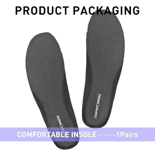 Image of Insoles for On Cloud Sneakers, Replacement EVA Inner Footwear Inserts for Men's Comfortable Light-Weight and Cushion Shock Absorbing(US Men10-EU44)