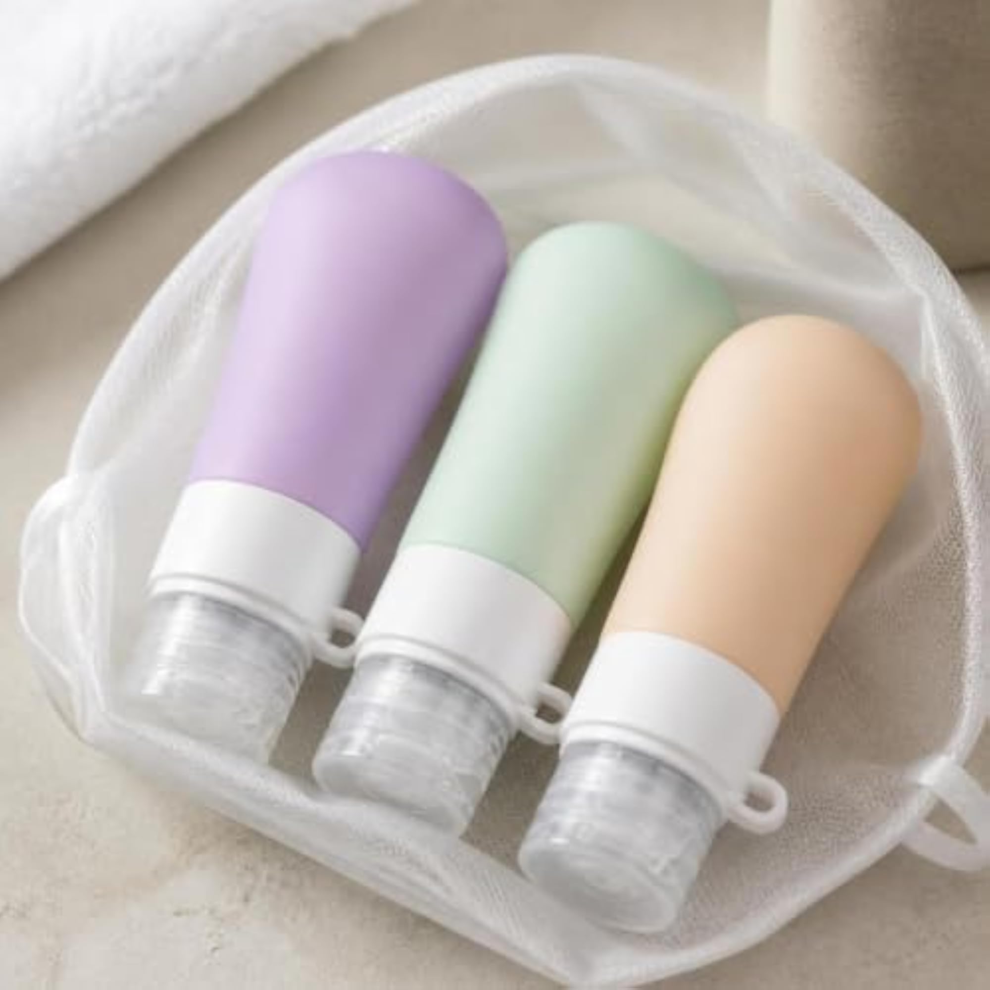 Silicone Travel Bottles Set for Toiletries