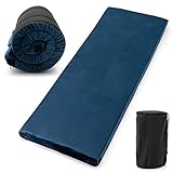 COSTWAY Memory-Schaum Camping Matratze, aufrollbare Campingmatte mit wasserdichter Beschichtung, Rutschfester Unterseite & Tragetasche, Bodenmatratze, Schlafmatte, Schlafmatratze
