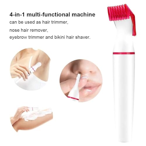 Afeitadora Eléctrica 2 en 1 para Mujer - Depiladora de Cejas Sin Dolor para Cara, Labios, Nariz, Piernas, Axilas y Bikini - imagen 2