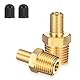 1/4 Zoll NPT Luftpumpenadapter Aus Messing, 2 Stück Messing Luchtcompressor, Adapter Luftfüller, Luftkompressor Tank Füllventil, Druckluft Ventil Adapter Für Autoventil, Reifenventil, Felgenventile