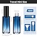 Segbeauty 10ML Perfume Travel Refillable, 5 Pack Mini Glass Spray Bottles with Refill Tool, Portable Cologne Dispenser Fine Mist Perfume Atomizer, Travel Sample Bottles for Fragrance Toiletries Blue